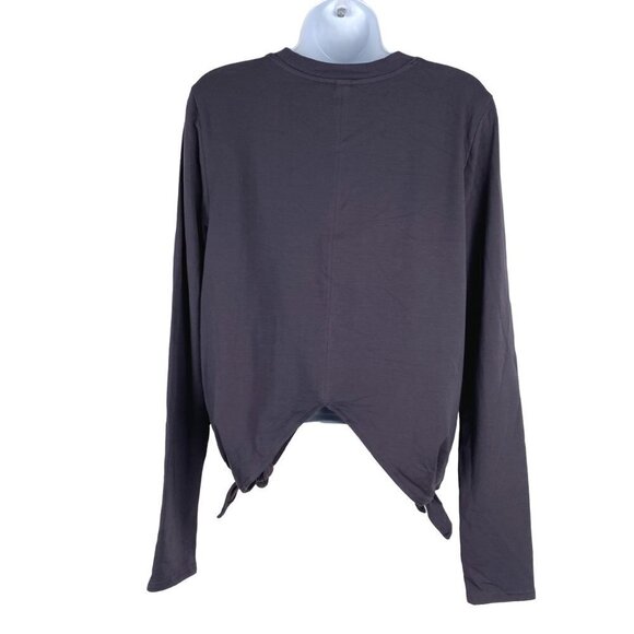 Athleta Nirvana Side Tie Samsara Sweatshirt Top Gray NWT Women's Medium‎ - Picture 4 of 9